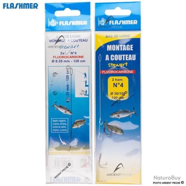 Bas de ligne FLASHMER Montage � couteau H4 - 0.30mm