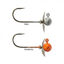 T&ecirc;te plomb&eacute;e RIVER STREAM Egg spin 14g Orange fluo