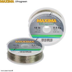 Fils nylon MAXIMA Ultragreen 100m &Oslash; 0.12mm