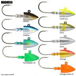 T&ecirc;te plomb&eacute;e MADNESS Bakuree head 8g 01 Vert
