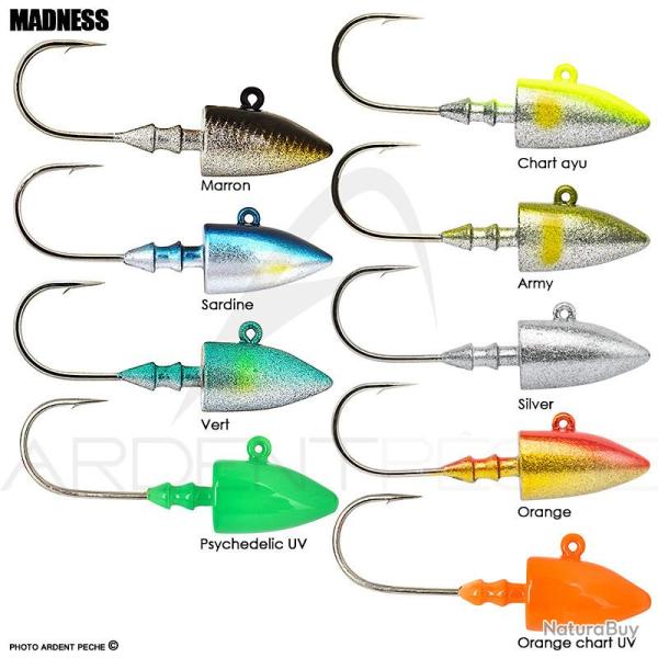 T�te plomb�e MADNESS Bakuree head 08 Marron 24g