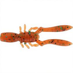 Leurre souple MEGABASS Bottle shrimp 2.4 Root Beer green/black flakes