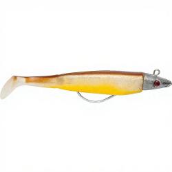 Leurre souple DELALANDE Swat shad 7cm 7g x1 171 Blanc nacr&eacute; dos marron ventre jaune
