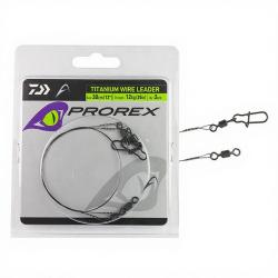 Bas de ligne DAIWA Prorex Titanium wire leader 30cm 12kg