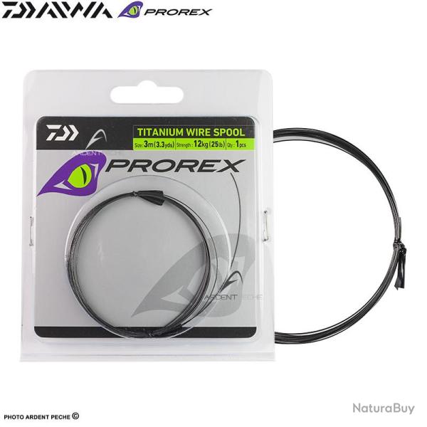 Bas de ligne DAIWA Prorex Titanium wire spool 3m 22kg
