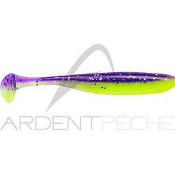 Leurre souple KEITECH Easy shiner 3 S15 Violet silver/Chartreuse