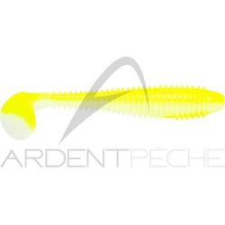 Leurre souple KEITECH Swing impact fat 3.8 S14 White chartreuse