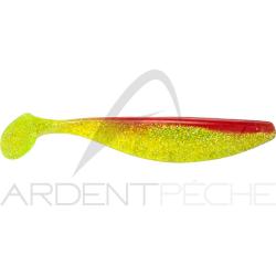 Leurre souple RELAX Shad 21cm S068 Jaune paillet&eacute; dos orange