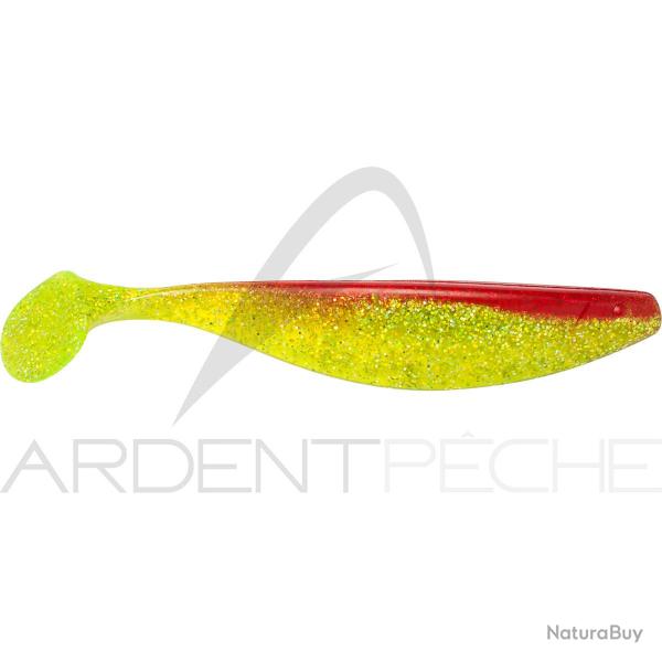 Leurre souple RELAX Shad 21cm S068 Jaune paillet� dos orange
