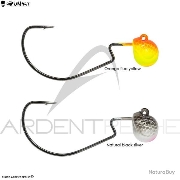 T�te plomb�e GUNKI G�Tex 7g H4/0 Orange/Fluo yellow