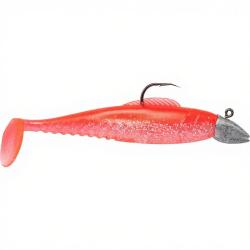 Leurre souple POWERLINE BJ Shad mont&eacute; 5&acute; 20g Orange fluo / Translucide paillet&eacute;