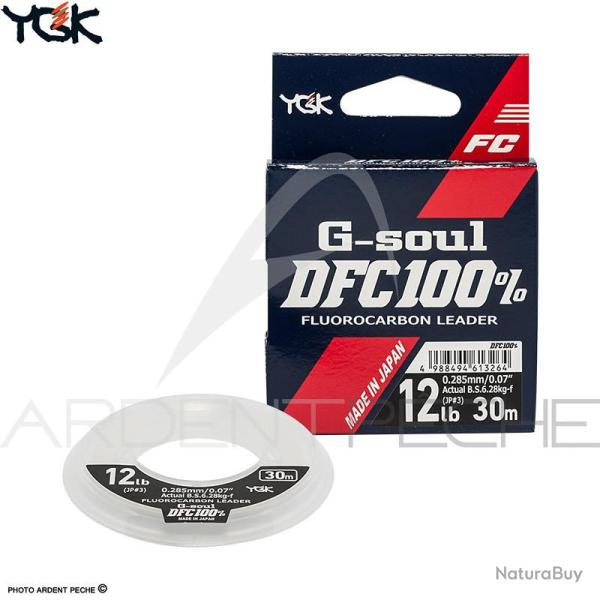 Fils fluorocarbone YGK G Soul DFC 30m 6 lb