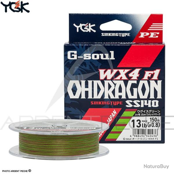 Tresse YGK Real sports G Soul upgrade ohdragon 150m PE1.5