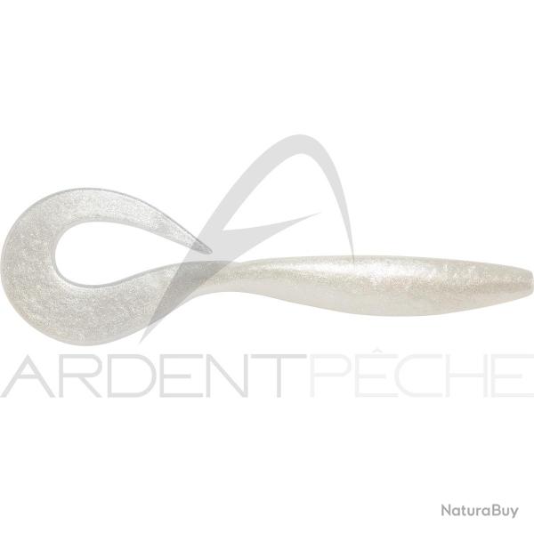 Leurre souple SAWAMURA One up curly 5 027 Silky white