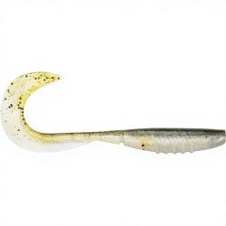 Leurre souple MEGABASS X Layer curly 5 Green Pumpkin shad