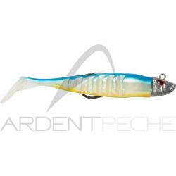 Leurre souple DELALANDE Neo shad texan 13cm 50g x1 172 Blanc nacr&eacute; dos bleu ventre jaune