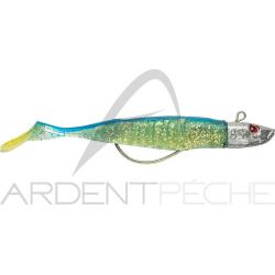 Leurre souple DELALANDE Neo shad texan 13cm 50g x1 153 Argent holo paillet&eacute; dos bleu