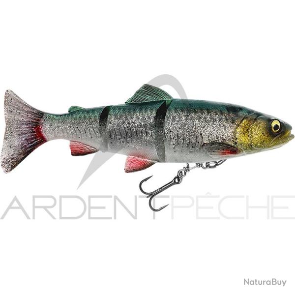 Leurre souple SAVAGE GEAR 4D Line thru trout MS 20cm Green silver