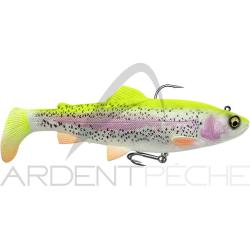 Leurre souple SAVAGE GEAR 4D Trout rattle shad 12.5cm Lemon trout