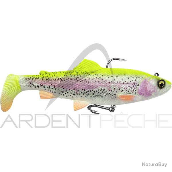 Leurre souple SAVAGE GEAR 4D Trout rattle shad 17cm Lemon trout
