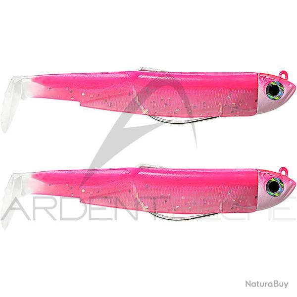 Leurre souple FIIISH Black minnow double combo 90 Shore / 5g / Rose fluo - BM1486