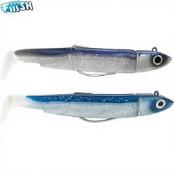 Leurre souple FIIISH Black minnow double combo 90 Off shore / 10g / Blue Electric blue - BM3011