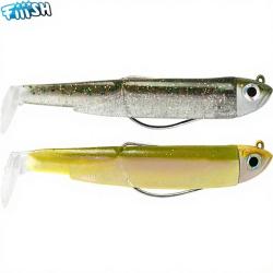 Leurre souple FIIISH Black minnow double combo 90 Shore / 5g / Ghost minnow Wakasagi - BM3009