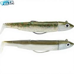 Leurre souple FIIISH Black minnow double combo 120 Off shore / 25g / Khaki Ghost minnow - BM3021