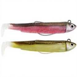 Leurre souple FIIISH Black minnow double combo 120 Search / 18g / Sparkling brown Pink - BM3020
