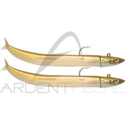 Leurre souple FIIISH Crazy sand eel Double combo 150 Off shore / 20g / Gold - CSE5003
