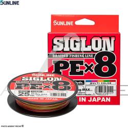 Tresse SUNLINE Siglon braid 8X multicolor 200m PE1 (0.171mm)