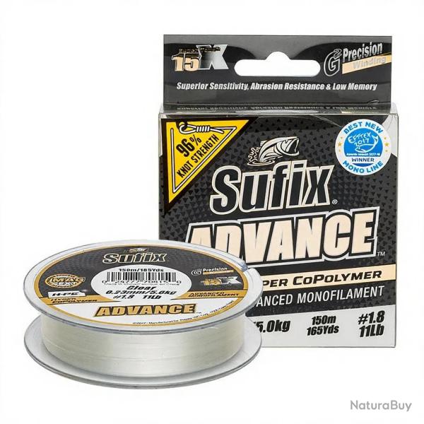 Fils nylon SUFIX Advance G2 clear 150m � 0.23mm