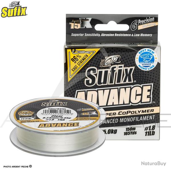 Fils nylon SUFIX Advance G2 clear 150m � 0.25mm