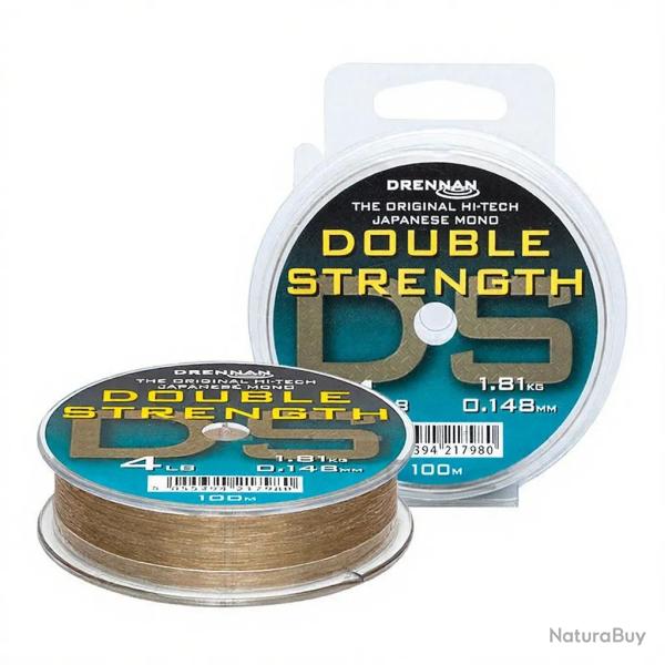 Fils nylon DRENNAN Double strength 100m � 0.235mm