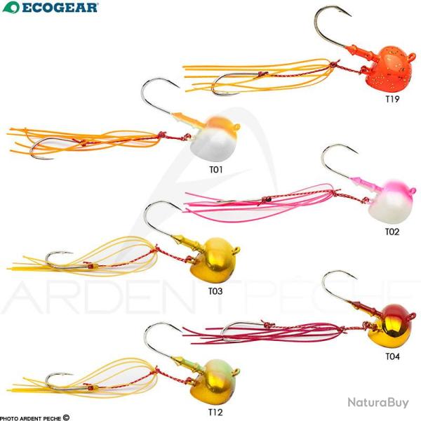 T�te plomb�e ECOGEAR Oval tenya L T02 #4 14g