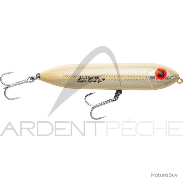 Poisson nageur HEDDON Super spook Jr mini BN Blanc ivoire