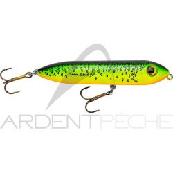 Poisson nageur HEDDON Super spook Jr mini 04 Tri fluo