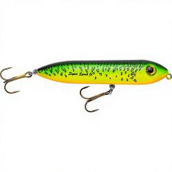 Poisson nageur HEDDON Super spook Jr mini 04 Tri fluo