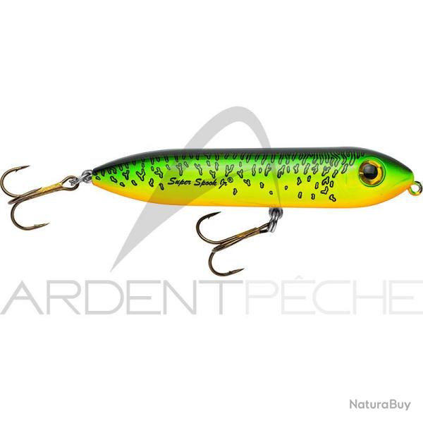 Poisson nageur HEDDON Super spook Jr mini 04 Tri fluo