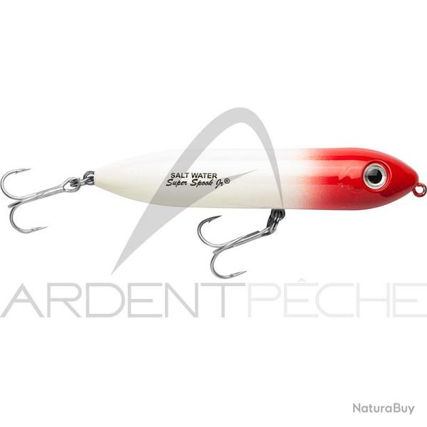 Poisson nageur HEDDON Super spook Jr mini RH Blanc t�te rouge