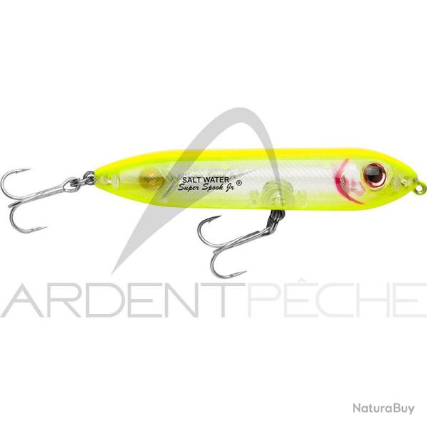 Poisson nageur HEDDON Super spook Jr mini 23 Double jaune