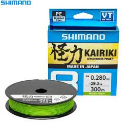 Tresse SHIMANO Kairiki SX8 Mantis green 300m &Oslash; 0.16mm