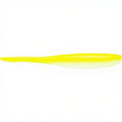 Leurre souple KEITECH Shad impact 2 S14 White chartreuse