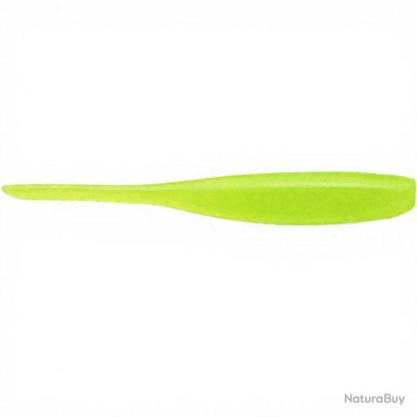 Leurre souple KEITECH Shad impact 2 026 Clear chartreuse glow