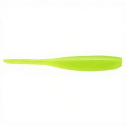 Leurre souple KEITECH Shad impact 5 026 Clear chartreuse glow