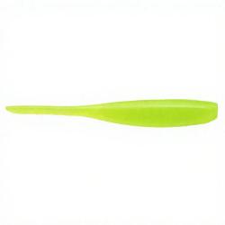 Leurre souple KEITECH Shad impact 4 026 Clear chartreuse glow