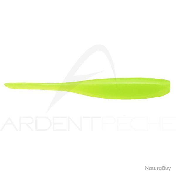 Leurre souple KEITECH Shad impact 4 026 Clear chartreuse glow