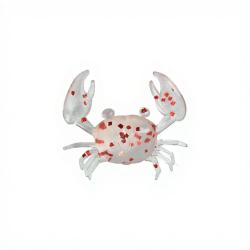 Leurre souple NIKKO Super little crab UV Clear red flake 352