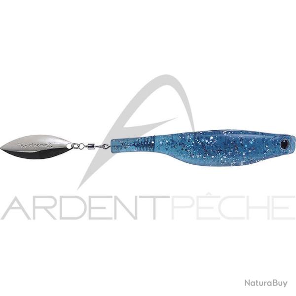 Leurre souple HYPERLASTICS Dartspin 5 1/2 See Through blue sliver