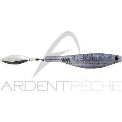 Leurre souple HYPERLASTICS Dartspin 5 1/2 Smoke Blue silver